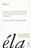 Études de linguistique appliquée, no 134